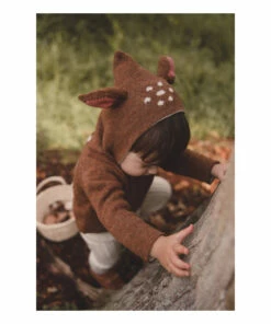 Bambi Baby Alpaca Burnous Brown Oeuf NYC Fashion Baby, Children -Baby Tops Elegant Store bambi baby alpaca burnousbambi baby alpaca burnous brown oeuf nyc fashion baby children 3