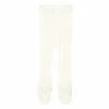 Bamse Silk and Cotton Footed Leggings Cream Minimalisma Fashion Baby