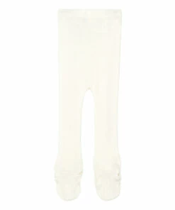 Bamse Silk and Cotton Footed Leggings Cream Minimalisma Fashion Baby