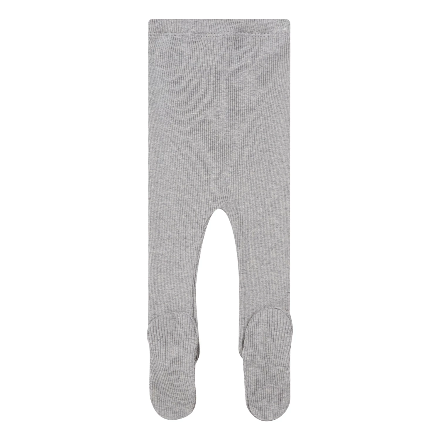 Bamse Silk and Cotton Leggings with Booties Grey Minimalisma Fashion Baby 2 Bamse Silk and Cotton Leggings with Booties Grey Minimalisma Fashion Baby - Image 2