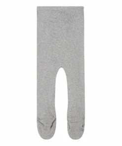 Bamse Silk and Cotton Leggings with Booties Grey Minimalisma Fashion Baby