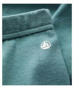 Banquet Organic Cotton Leggings Blue Green Petit Bateau Fashion Baby