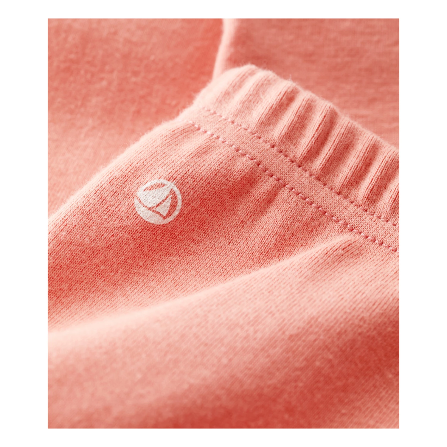 Banquet Organic Cotton Leggings Coral Petit Bateau Fashion Baby 2 Banquet Organic Cotton Leggings Coral Petit Bateau Fashion Baby - Image 2