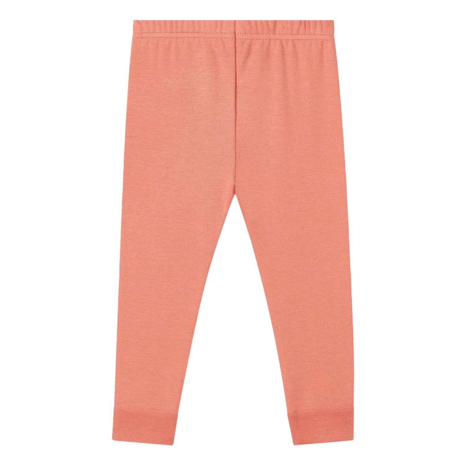 Banquet Organic Cotton Leggings Coral Petit Bateau Fashion Baby 3 Banquet Organic Cotton Leggings Coral Petit Bateau Fashion Baby - Image 3
