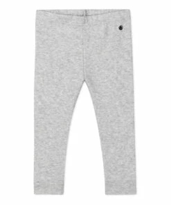 Banquet Organic Cotton Leggings Grey Petit Bateau Fashion Baby