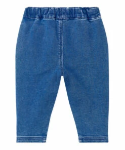 Bap Organic Cotton Denim Trousers Navy blue Petit Bateau Fashion Baby -Baby Tops Elegant Store bap organic cotton denim trousers navy blue petit bateau fashion baby 2