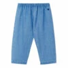 Bapuche Organic Cotton Denim Trousers Light Blue Petit Bateau Fashion Baby