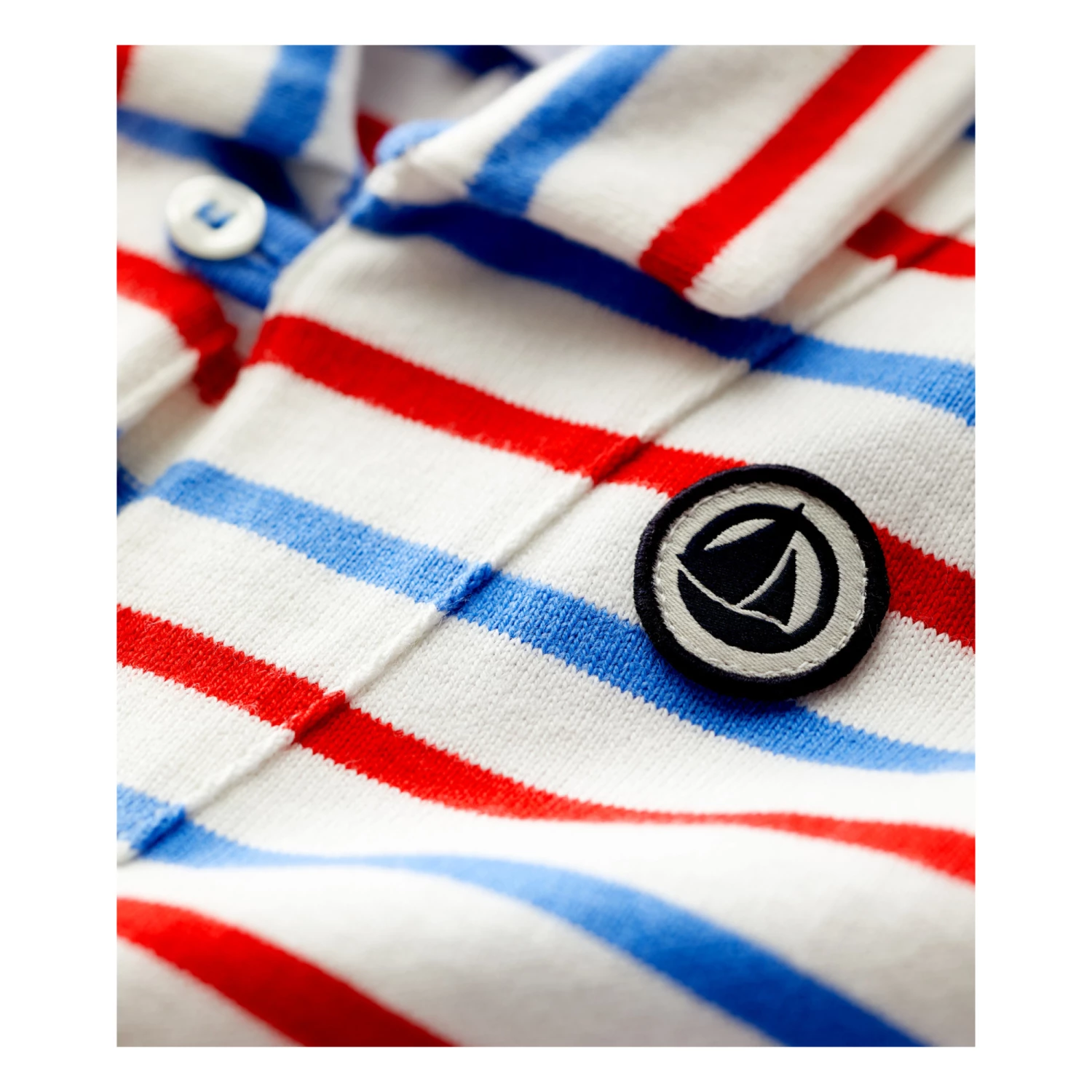 Bar Playsuit White Petit Bateau Fashion Baby 2 Bar Playsuit White Petit Bateau Fashion Baby - Image 2