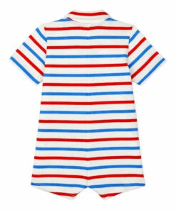 Bar Playsuit White Petit Bateau Fashion Baby 5 Bar Playsuit White Petit Bateau Fashion Baby -Baby Tops Elegant Store bar playsuit white petit bateau fashion baby 2
