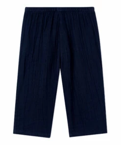 Barabel Organic Cotton Muslin Trousers Navy blue Petit Bateau Fashion Baby -Baby Tops Elegant Store barabel organic cotton muslin trousers navy blue petit bateau fashion baby 2