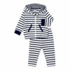 Barber Organic Cotton Set Navy blue Petit Bateau Fashion Baby