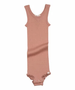 Barcelona Silk Babygrow Powder pink Minimalisma Fashion Baby