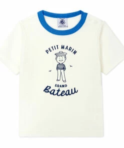 Bario T-shirt White Petit Bateau Fashion Baby