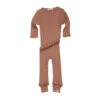 Barn Silk Pyjamas Terracotta Minimalisma Fashion Baby