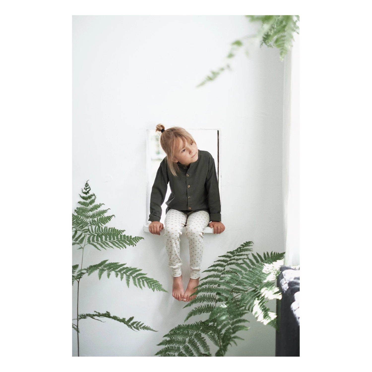 Basil Organic Cotton Leggings Honey Poudre Organic Fashion Baby, Children 2 Basil Organic Cotton Leggings Honey Poudre Organic Fashion Baby, Children - Image 2