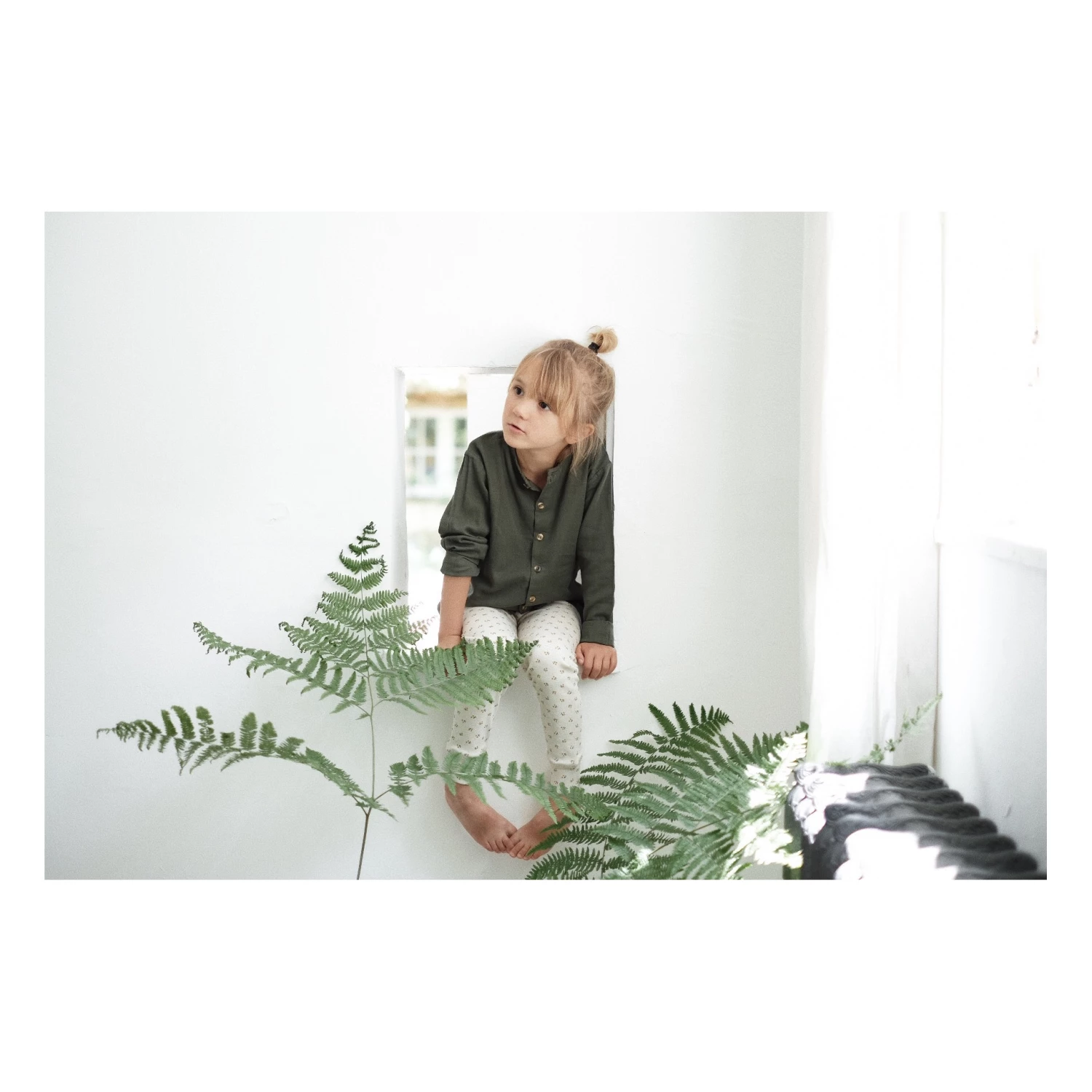 Basil Organic Cotton Leggings Honey Poudre Organic Fashion Baby, Children 5 Basil Organic Cotton Leggings Honey Poudre Organic Fashion Baby, Children - Image 5