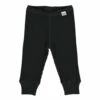 Basil Organic Cotton Ribbed Leggings Black Poudre Organic Fashion Baby, Children