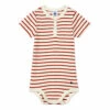 Batox Organic Cotton Baby Bodysuit Beige Petit Bateau Fashion Baby
