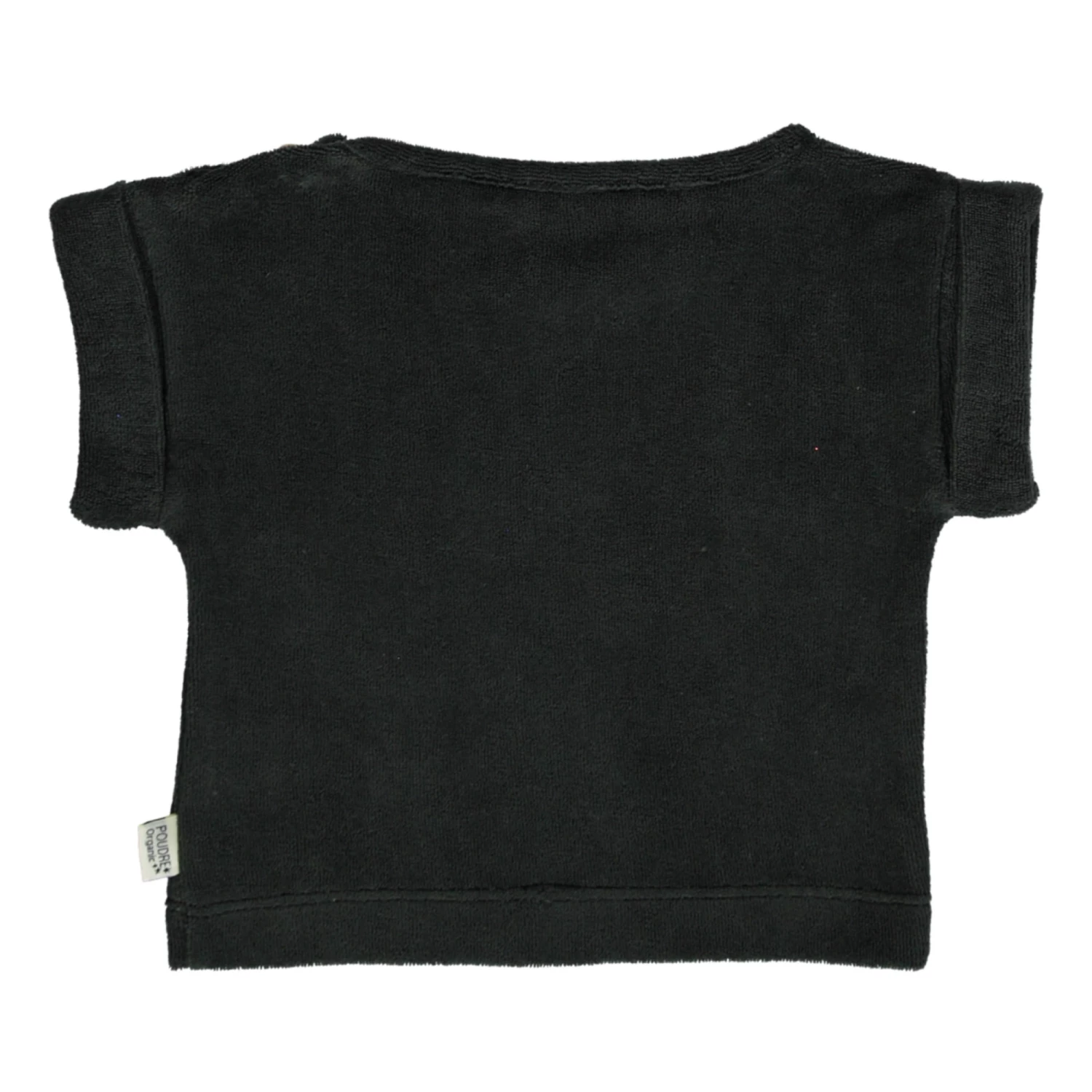 Bay Leaf Organic Cotton Terry Cloth T-shirt Black Poudre Organic Fashion Baby 2 Bay Leaf Organic Cotton Terry Cloth T-shirt Black Poudre Organic Fashion Baby - Image 2