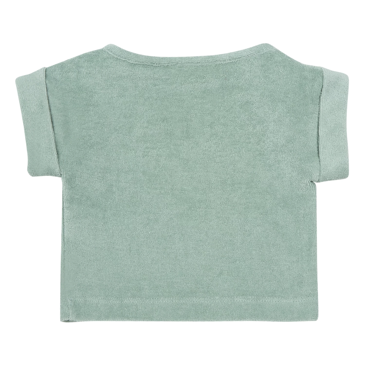 Bay Leaf Organic Cotton Terry Cloth T-shirt Blue Poudre Organic Fashion Baby 2 Bay Leaf Organic Cotton Terry Cloth T-shirt Blue Poudre Organic Fashion Baby - Image 2