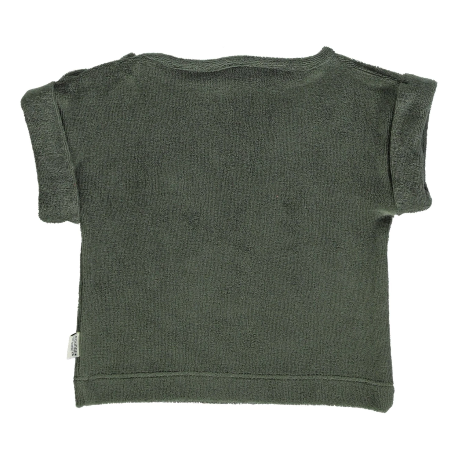 Bay Leaf Organic Cotton Terry Cloth T-shirt Dark green Poudre Organic Fashion Baby 2 Bay Leaf Organic Cotton Terry Cloth T-shirt Dark green Poudre Organic Fashion Baby - Image 2