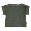 Bay Leaf Organic Cotton Terry Cloth T-shirt Dark green Poudre Organic Fashion Baby