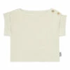 Bay Leaf Organic Cotton Terry Cloth T-shirt Off white Poudre Organic Fashion Baby