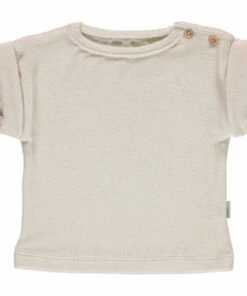Bay leaf terry cloth t-shirt Ecru Poudre Organic Fashion Baby, Children