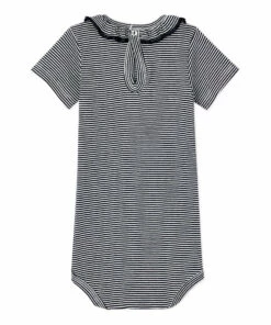 Bea Organic Cotton Baby Bodysuit White Petit Bateau Fashion Baby -Baby Tops Elegant Store bea organic cotton baby bodysuit white petit bateau fashion baby 2