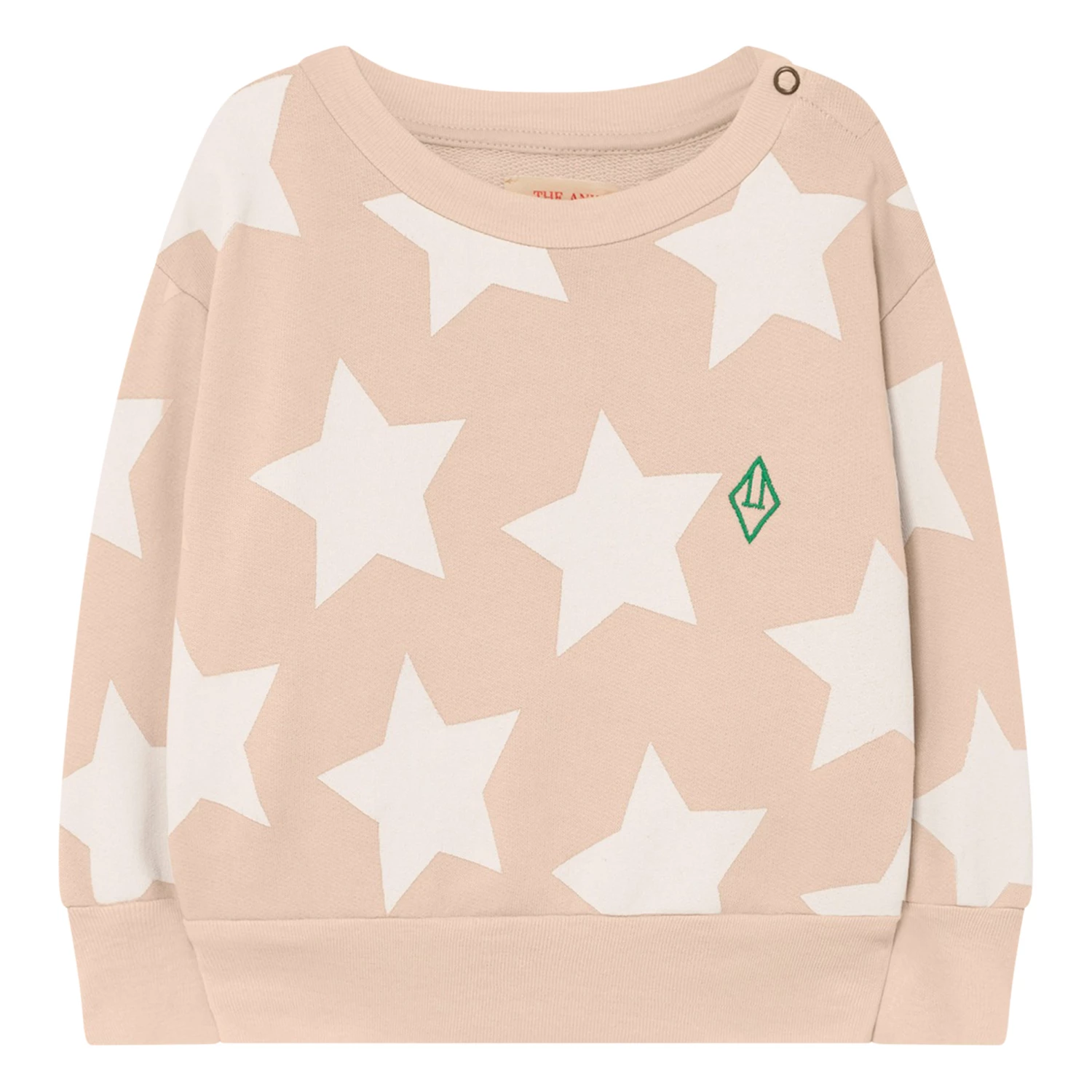 Bear Star Sweatshirt Pale pink The Animals Observatory Fashion Baby 1 Bear Star Sweatshirt Pale pink The Animals Observatory Fashion Baby