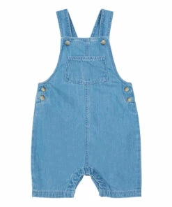 Beaufort Organic Cotton Overalls Light Blue Petit Bateau Fashion Baby