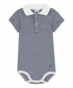 Bec Organic Cotton Baby Bodysuit White Petit Bateau Fashion Baby