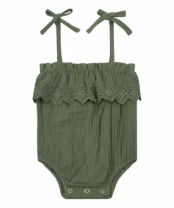 Beehive Romper Khaki Rylee + Cru Fashion Baby