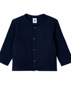 Before Organic Cotton Shirt Navy blue Petit Bateau Fashion Baby