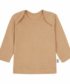 Begonia Openwork T-Shirt Camel Poudre Organic Fashion Baby