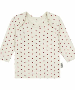 Begonia Organic Cotton T-shirt Red Poudre Organic Fashion Baby