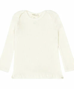 Belfast Silk and Cotton T-shirt Off white Minimalisma Fashion Baby