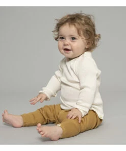 Belfast Silk and Cotton T-shirt Off white Minimalisma Fashion Baby -Baby Tops Elegant Store belfast silk and cotton t shirtbelfast silk and cotton t shirt off white minimalisma fashion baby 3