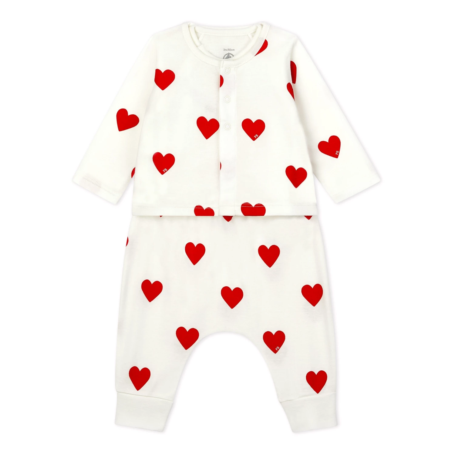 Believe Organic Cotton Set White Petit Bateau Fashion Baby 3 Believe Organic Cotton Set White Petit Bateau Fashion Baby - Image 3