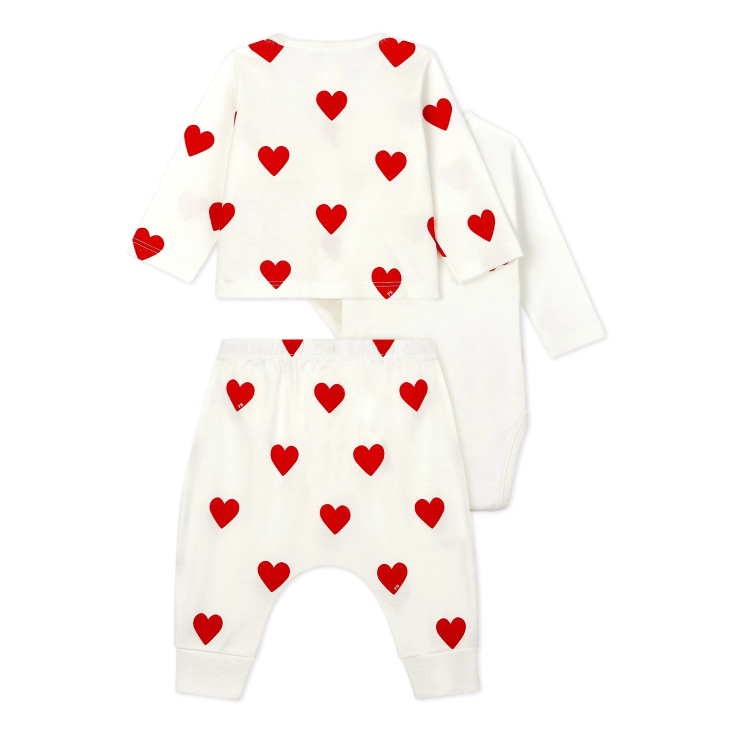 Believe Organic Cotton Set White Petit Bateau Fashion Baby 4 Believe Organic Cotton Set White Petit Bateau Fashion Baby - Image 4