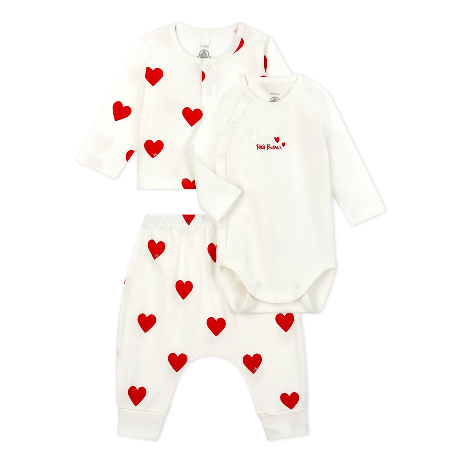 Believe Organic Cotton Set White Petit Bateau Fashion Baby 1 Believe Organic Cotton Set White Petit Bateau Fashion Baby