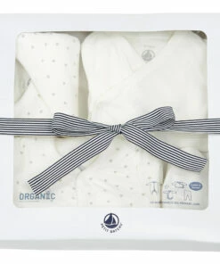 Belin Organic Cotton Pyjama Set Ecru Petit Bateau Fashion Baby