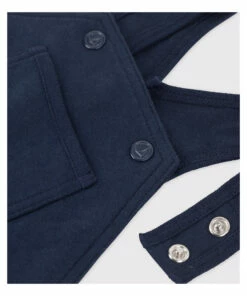 Bello Organic Cotton Overalls Navy blue Petit Bateau Fashion Baby