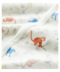 Benny Organic Cotton Pyjamas White Petit Bateau Fashion Baby -Baby Tops Elegant Store benny organic cotton pyjamas white petit bateau fashion baby 1