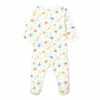 Benny Organic Cotton Pyjamas White Petit Bateau Fashion Baby
