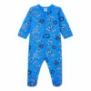Bent Organic Cotton Pyjamas Blue Petit Bateau Fashion Baby