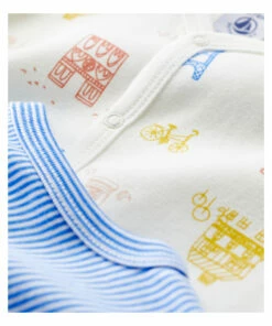 Berlingot Organic Cotton Pyjama Set White Petit Bateau Fashion Baby -Baby Tops Elegant Store berlingot organic cotton pyjama set white petit bateau fashion baby 1