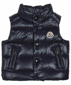 Bernard Down Vest Navy blue Moncler Fashion Baby, Children