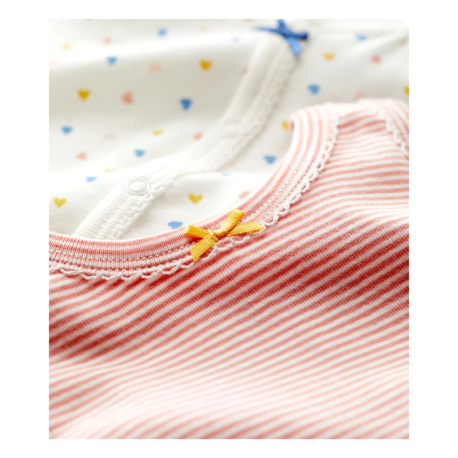 Bero Organic Cotton Rompers Pink Petit Bateau Fashion Baby 2 Bero Organic Cotton Rompers Pink Petit Bateau Fashion Baby - Image 2