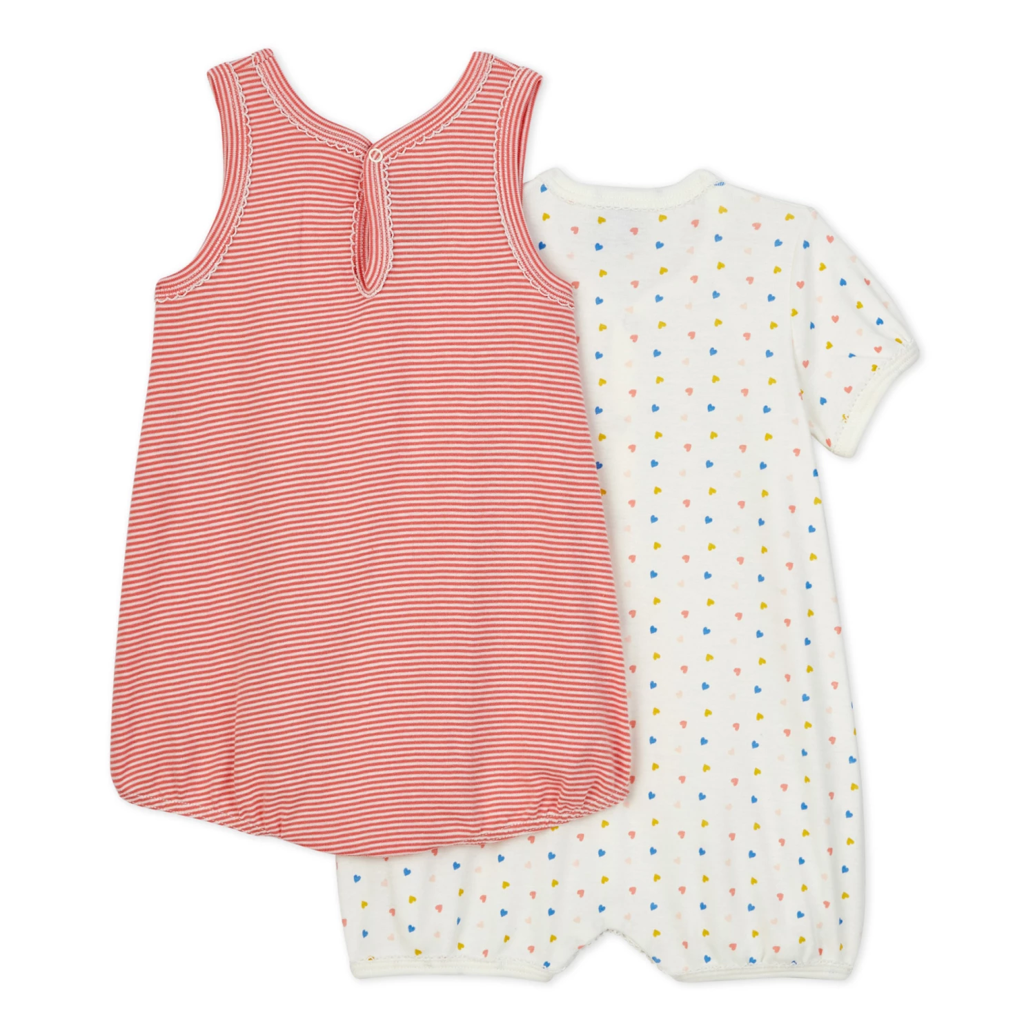 Bero Organic Cotton Rompers Pink Petit Bateau Fashion Baby 3 Bero Organic Cotton Rompers Pink Petit Bateau Fashion Baby - Image 3